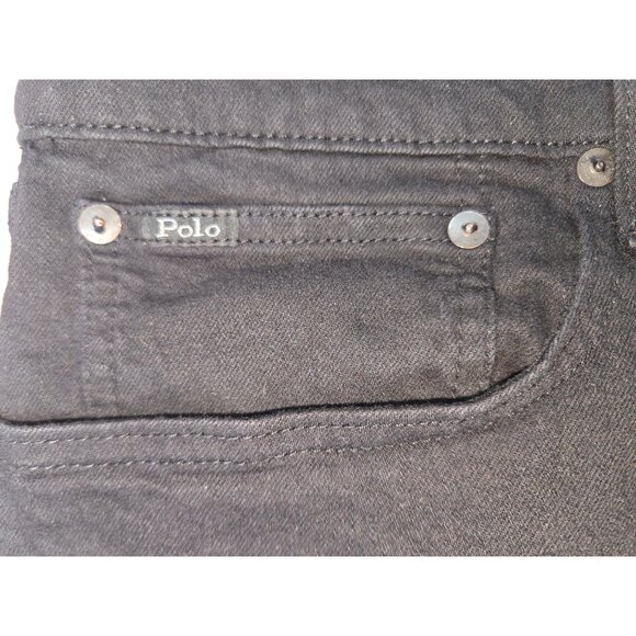 Polo Ralph Lauren Mens Hampton Relaxed Straight Jeans Black 38 x 34 - Picture 9 of 11